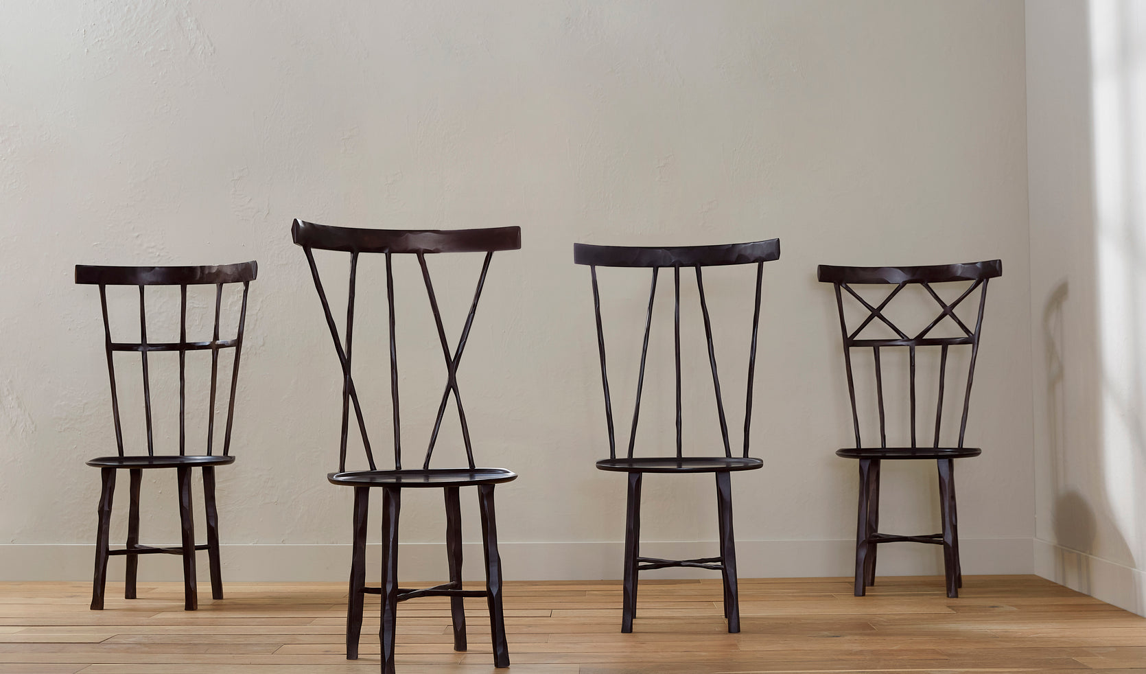 W Chair, Ebonized Maple, Shapes A / B / C / D