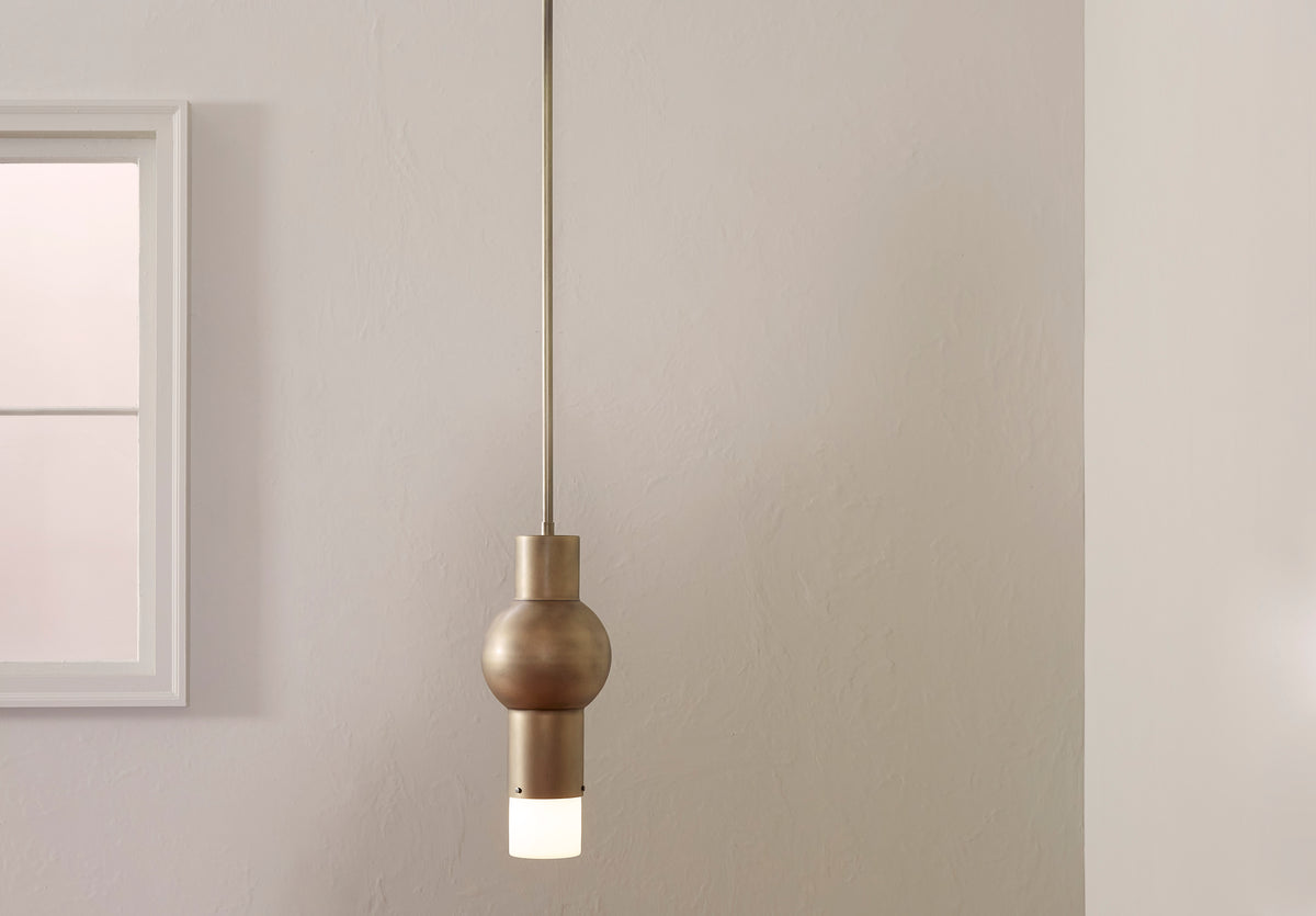 Short, Antique Brass