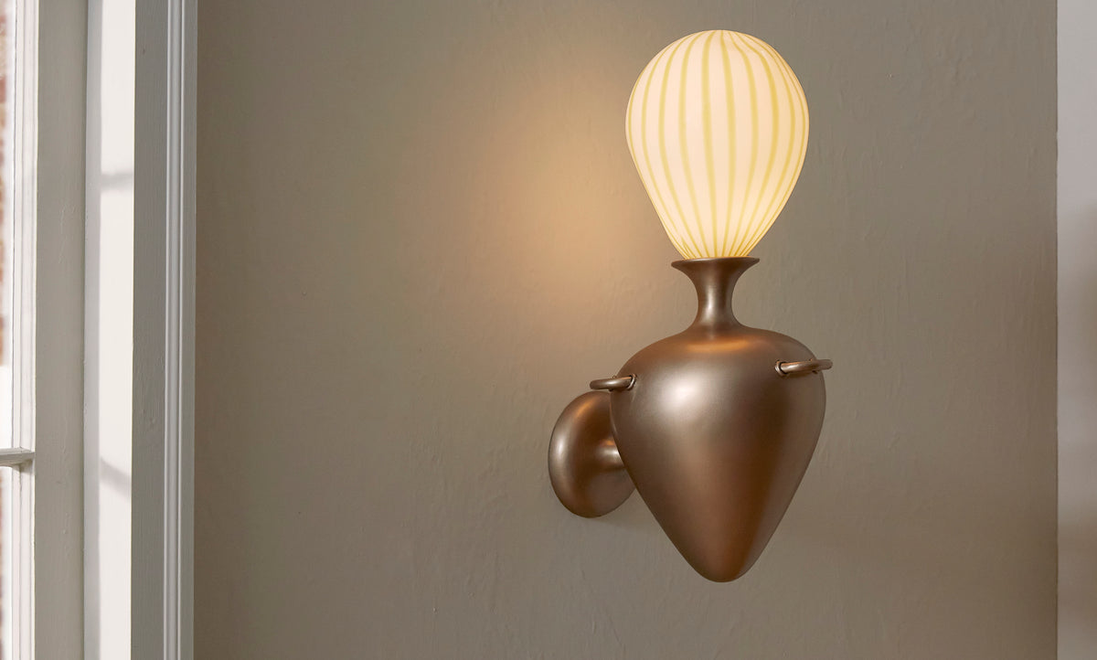 Striped Shade, Satin Bronze