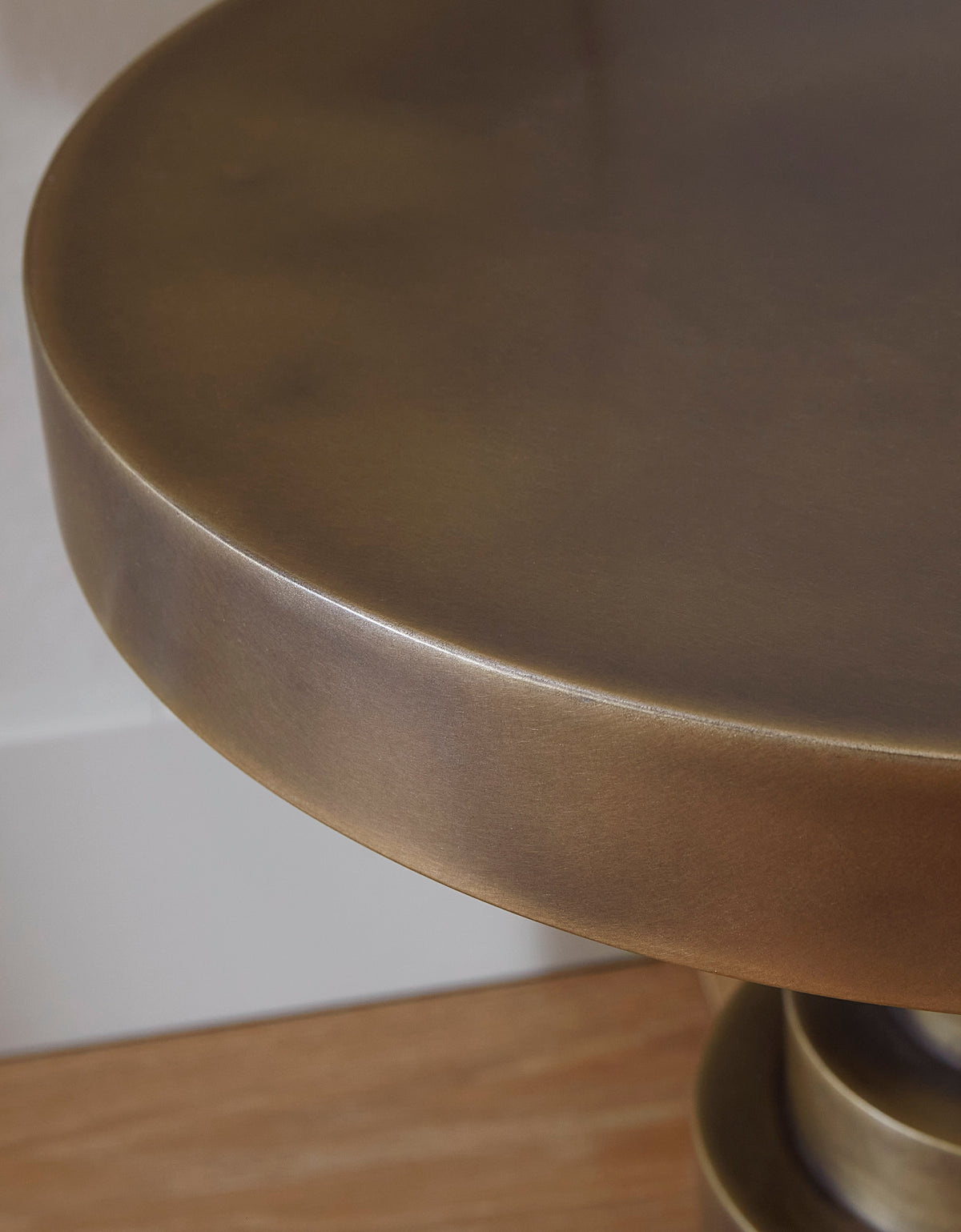 Chess Piece - Side Table Antique Brass