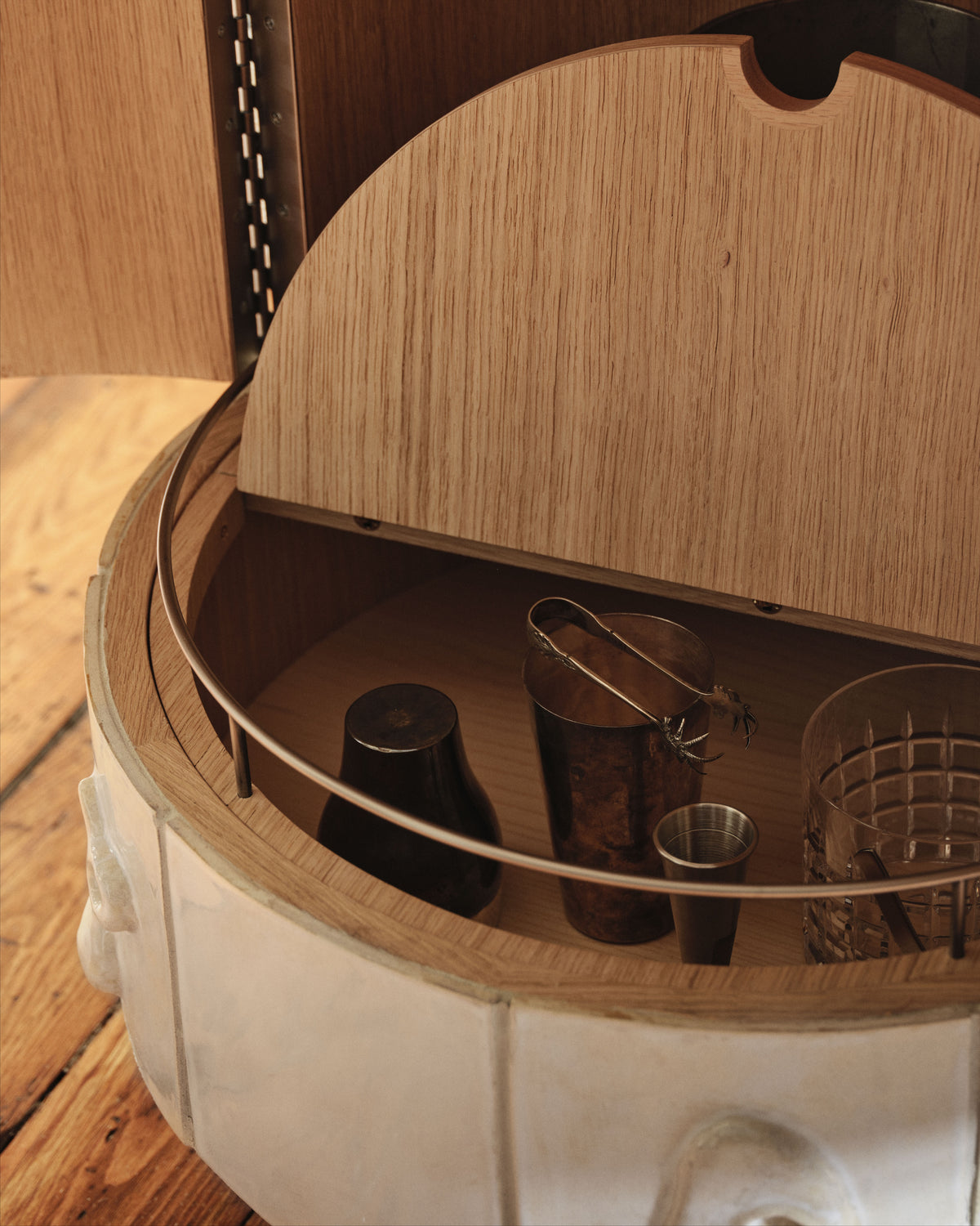 Ceramic Bar Cabinet Interior 