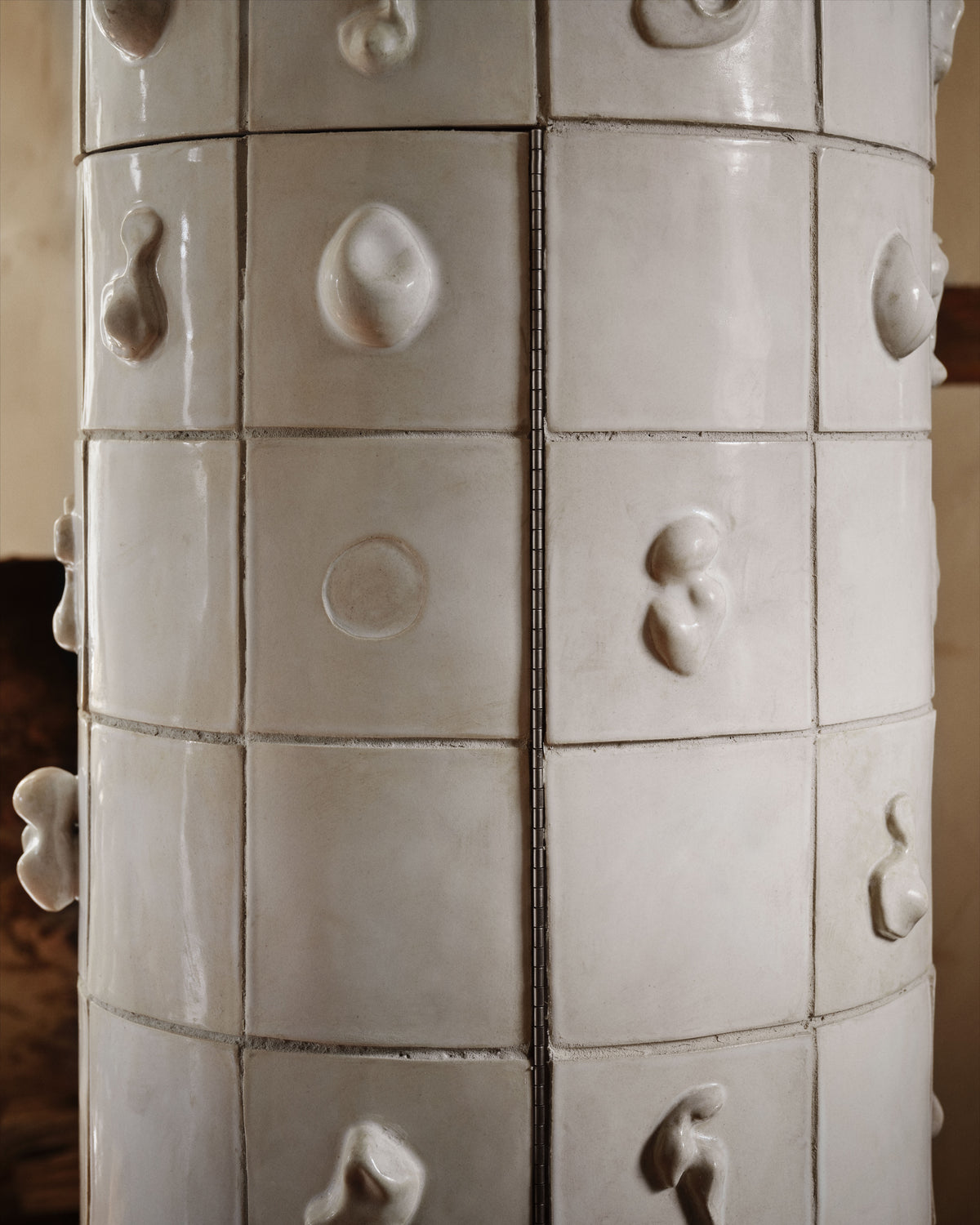 Ceramic Bar Cabinet Hinge Detail