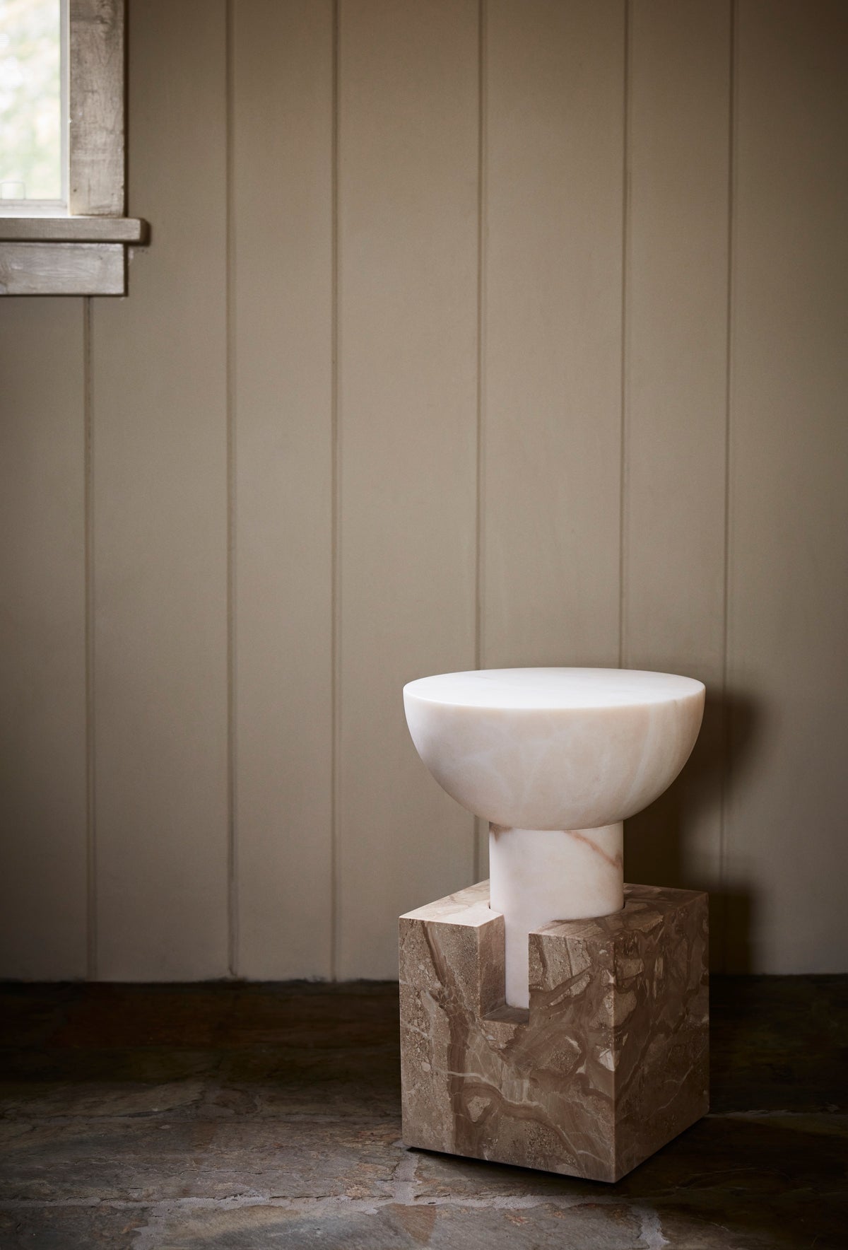 Block Side Table - Marble
