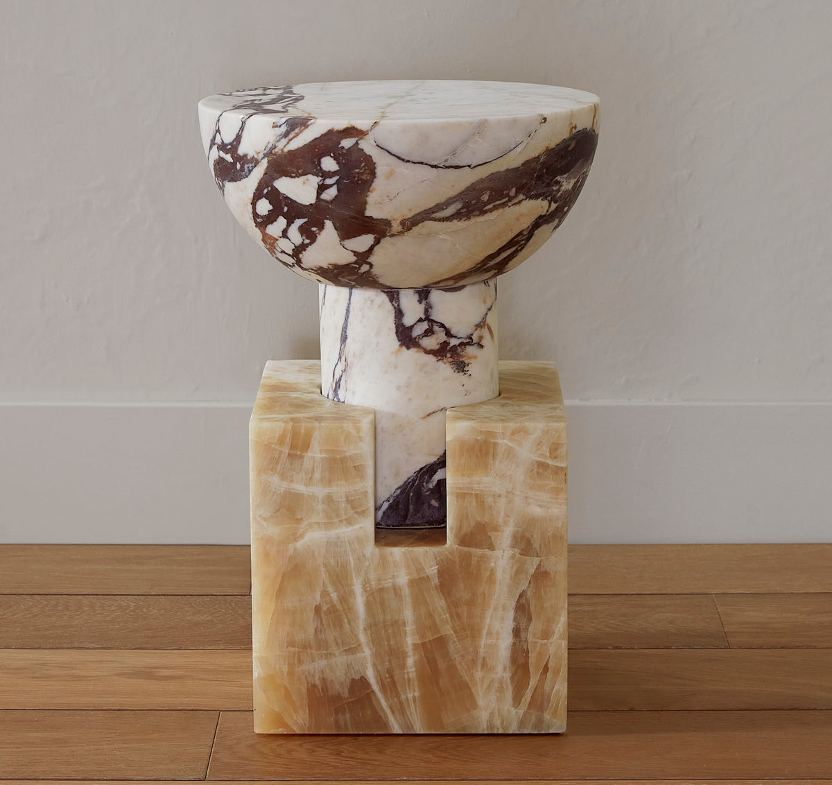 Block Side Table - Marble