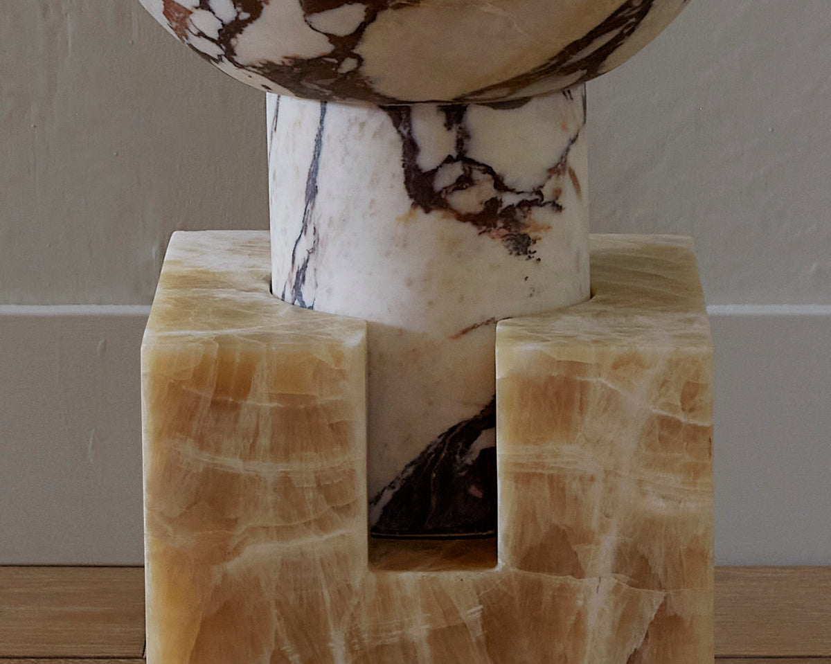 Block Side Table - Marble