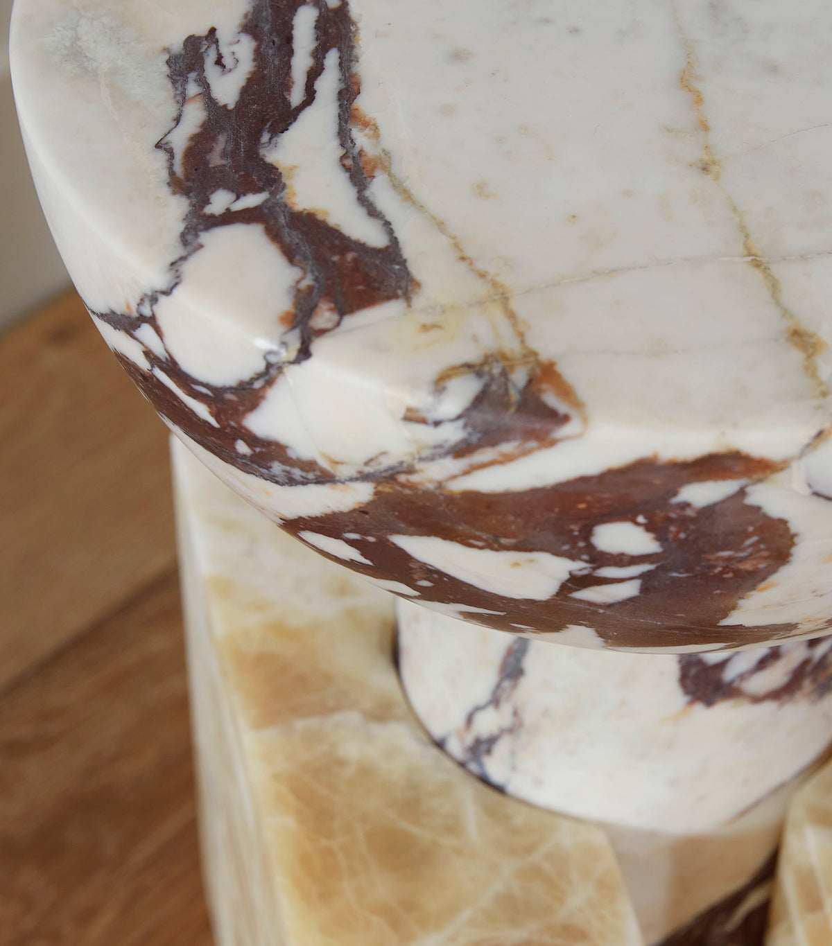 Block Side Table - Marble