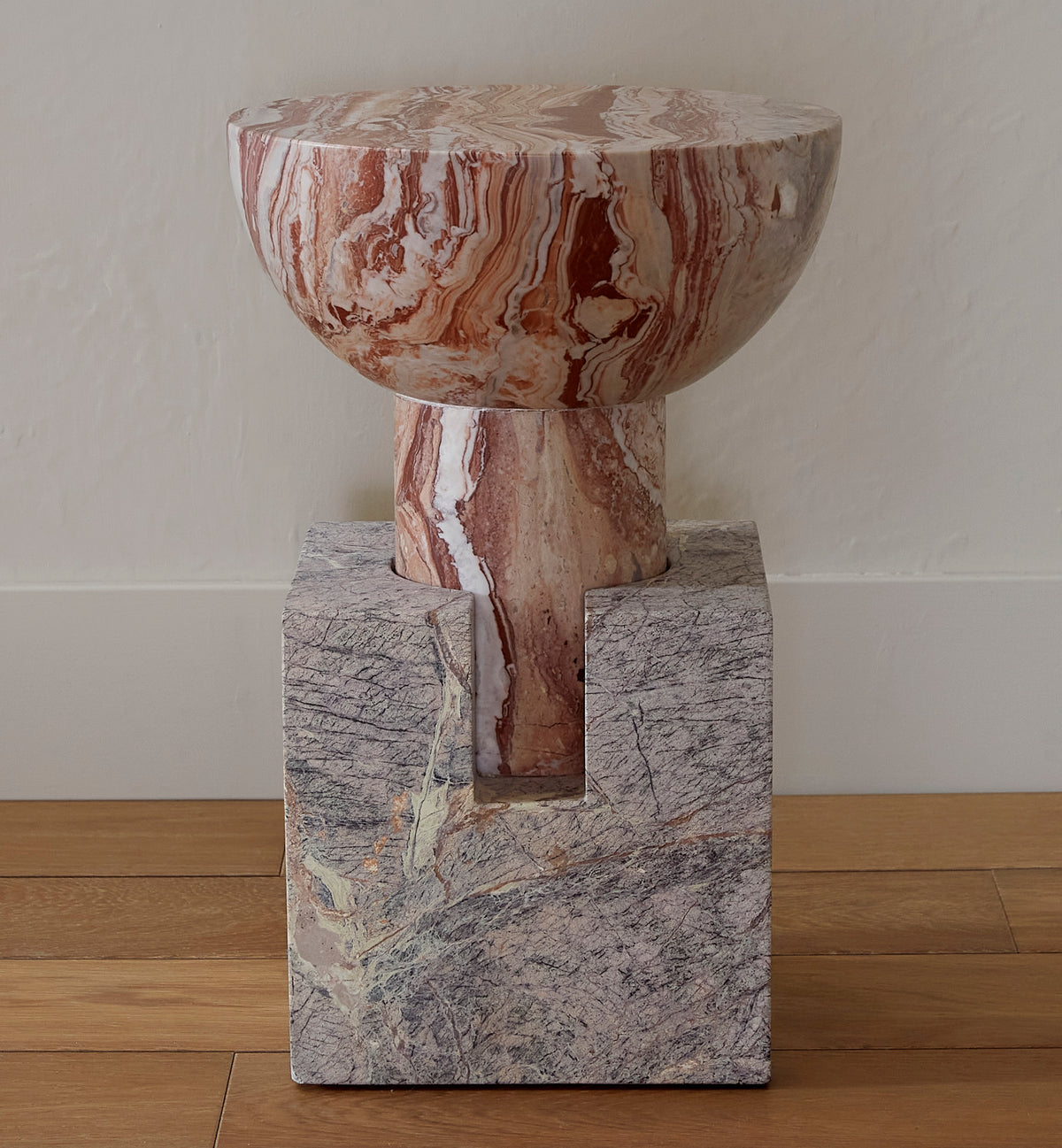 Block Side Table - Marble