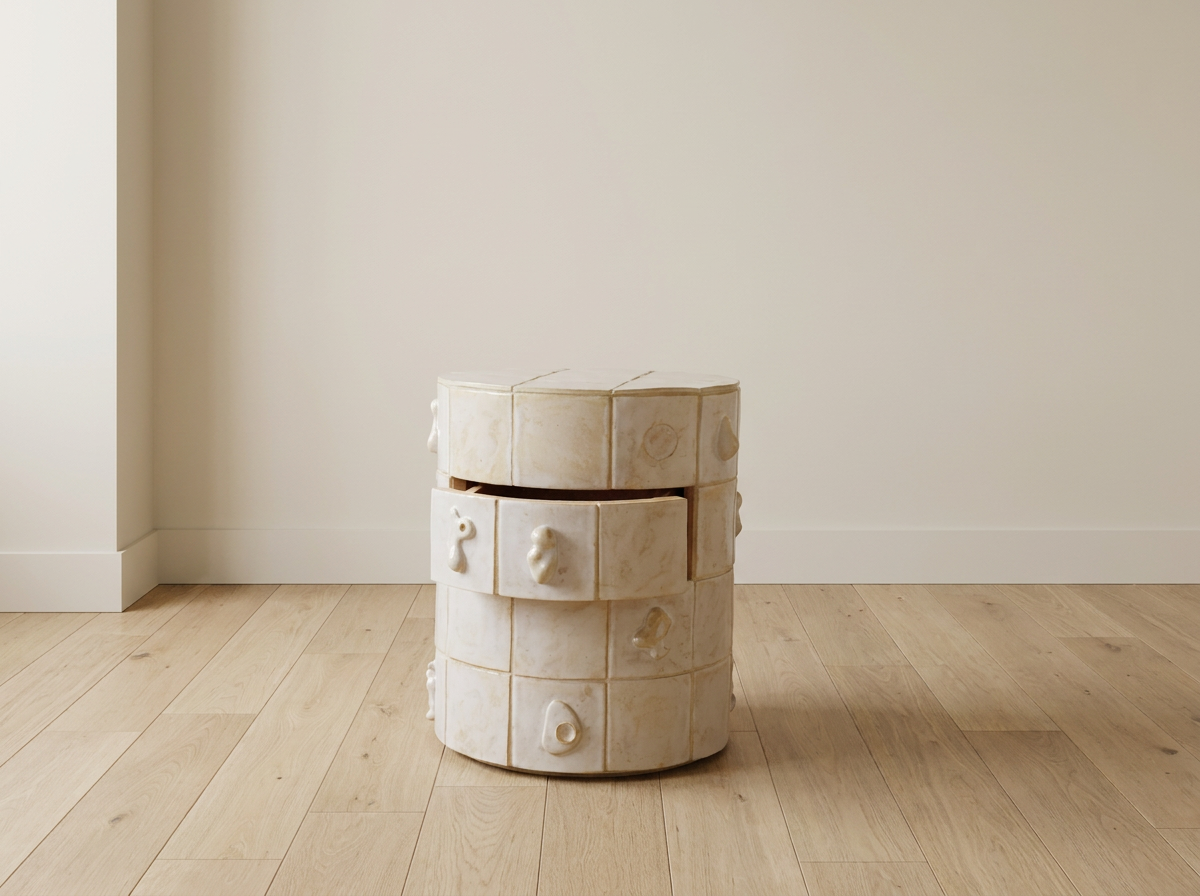 Ceramic Bedside Table