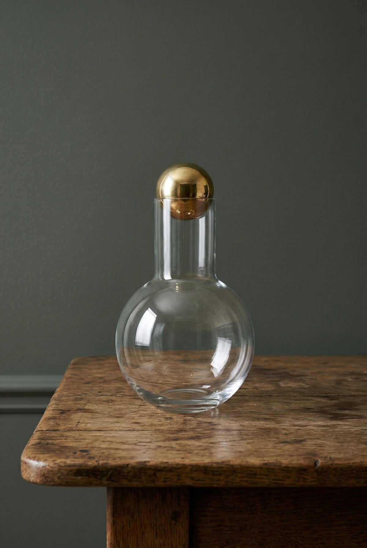 Brass Ball Decanter