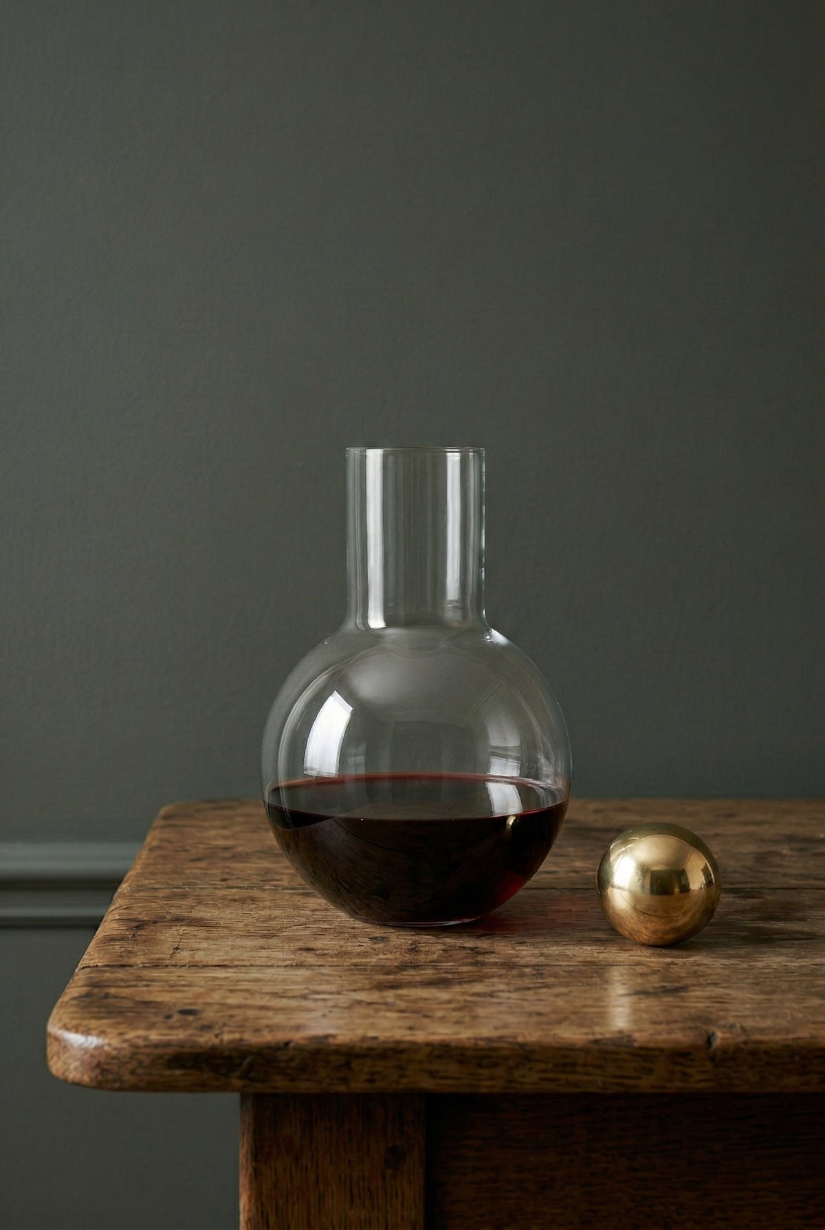 Brass Ball Decanter